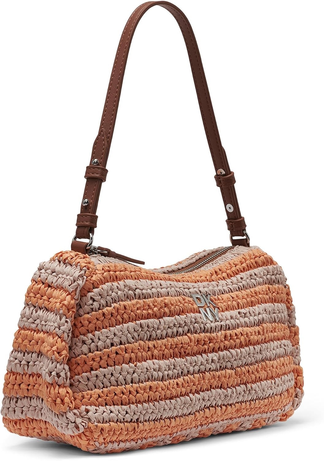 image:imageDKNY Womens Remy Shoulder BagOrange SherbertPale Blush