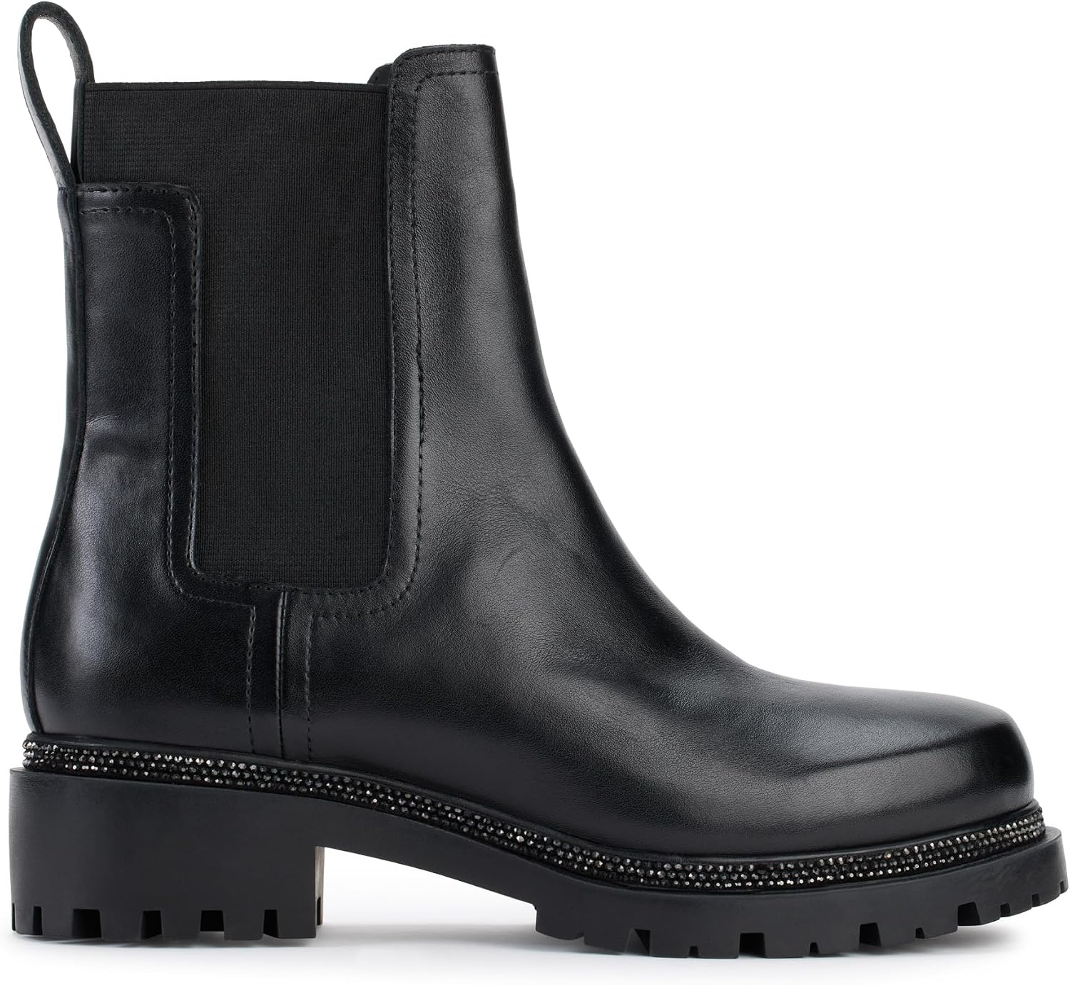 image:imageDKNY Womens Rick Slip On Chelsea Boot with Stud DetailsSmooth Black