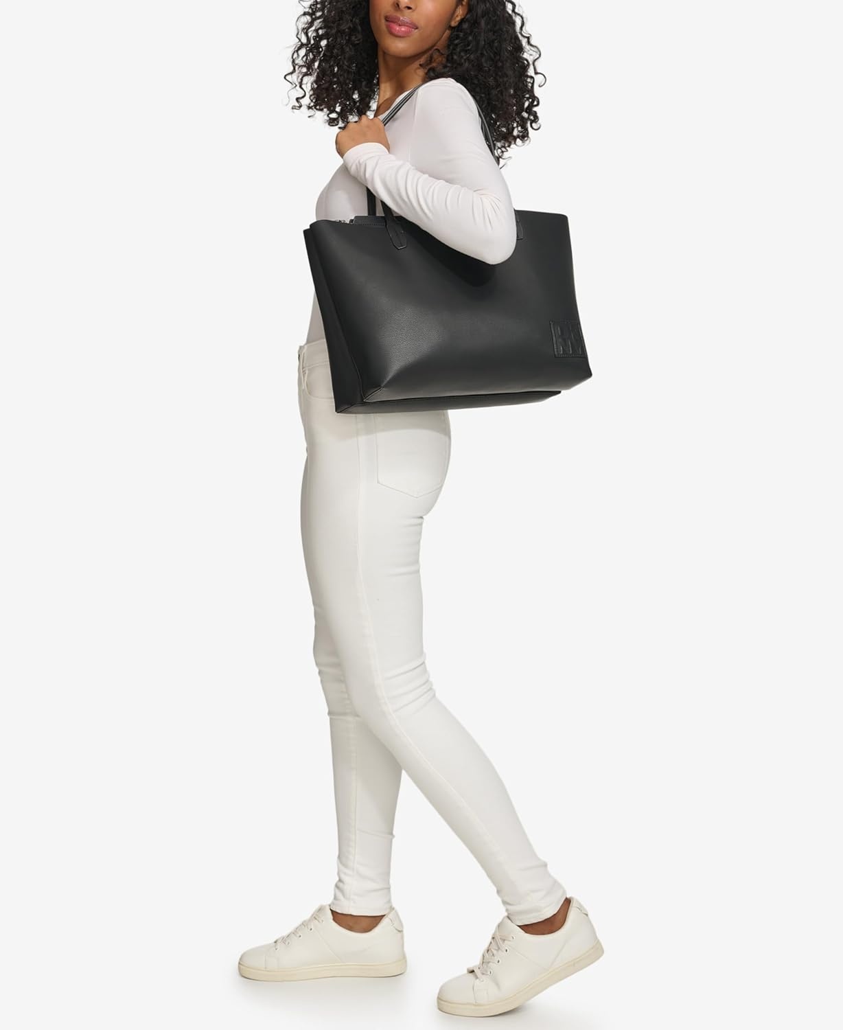 image:imageDKNY Womens Riley Tote BagBlackSilver