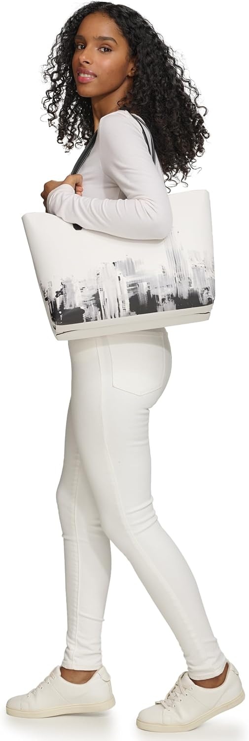 image:imageDKNY Womens Riley Tote BagOptic White Combo