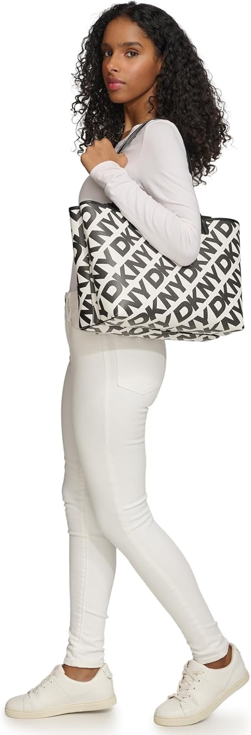image:imageDKNY Womens Riley Tote BagWhiteBlack