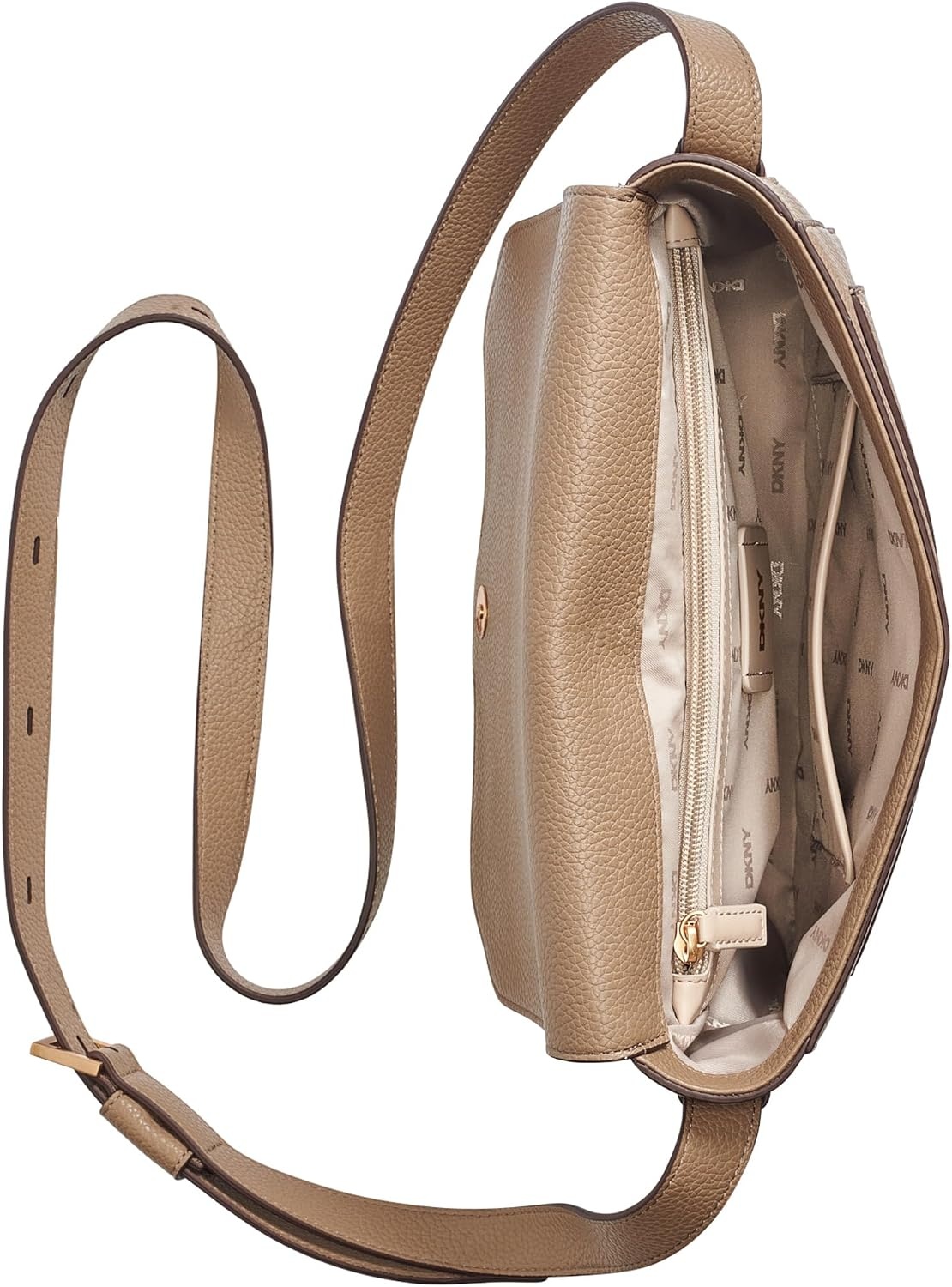 image:imageDKNY Womens Robin Flap CrossbodyShitake