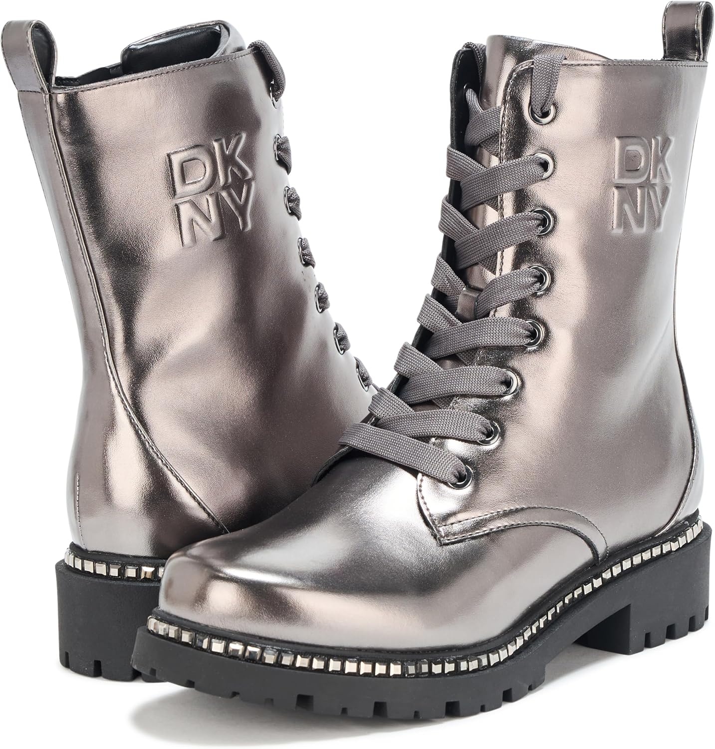 image:imageDKNY Womens Rommily Combat BootsDark Brown