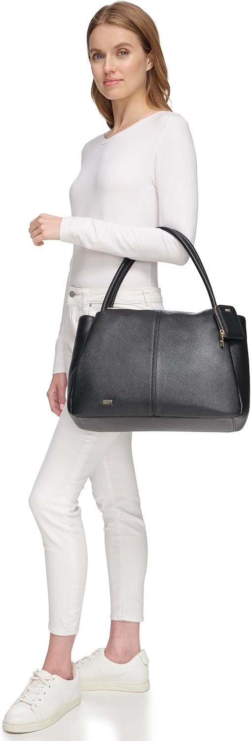 image:imageDKNY Womens Sabina Tote BagBlackGold