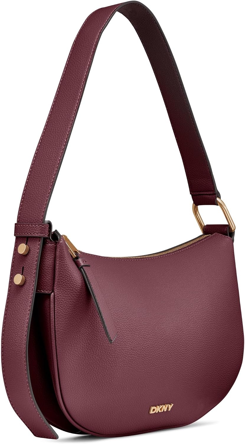 image:imageDKNY Womens Scarlett Slouchy Shoulder BagGarnet