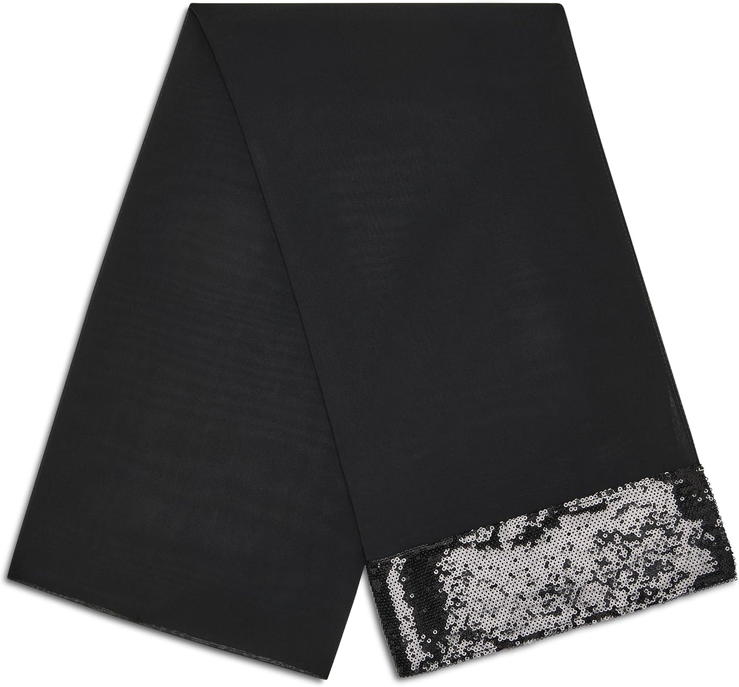 image:imageDKNY Womens Sequin Trip Evening Wrap ScarfBlack