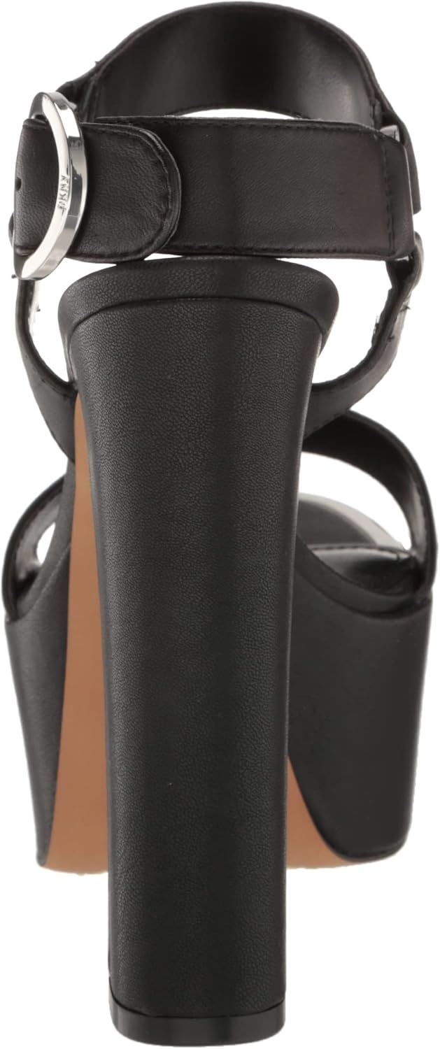 image:imageDKNY Womens Shila Platform Block Heel With Belt DetailBlack