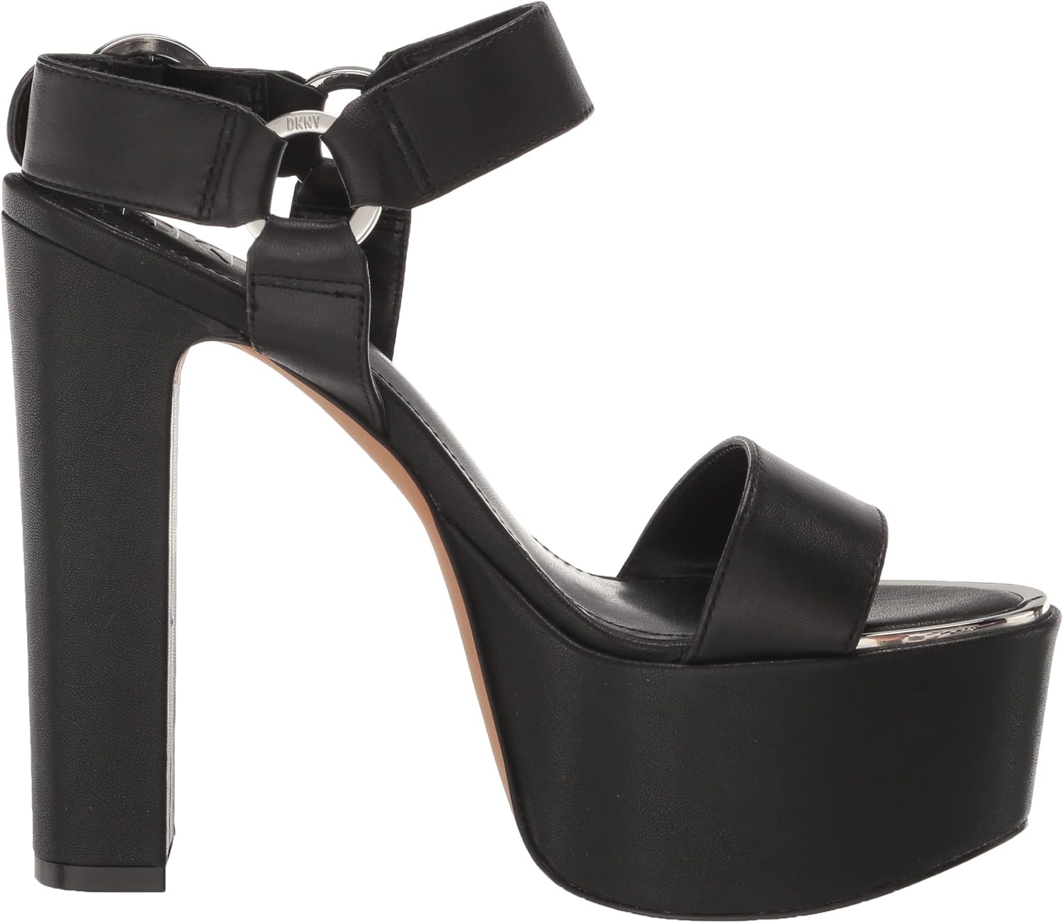 image:imageDKNY Womens Shila Platform Block Heel With Belt DetailBlack