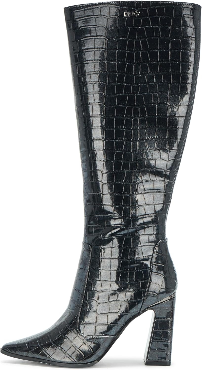 image:imageDKNY Womens Soryn Knee High Boot With Block HeelGrey