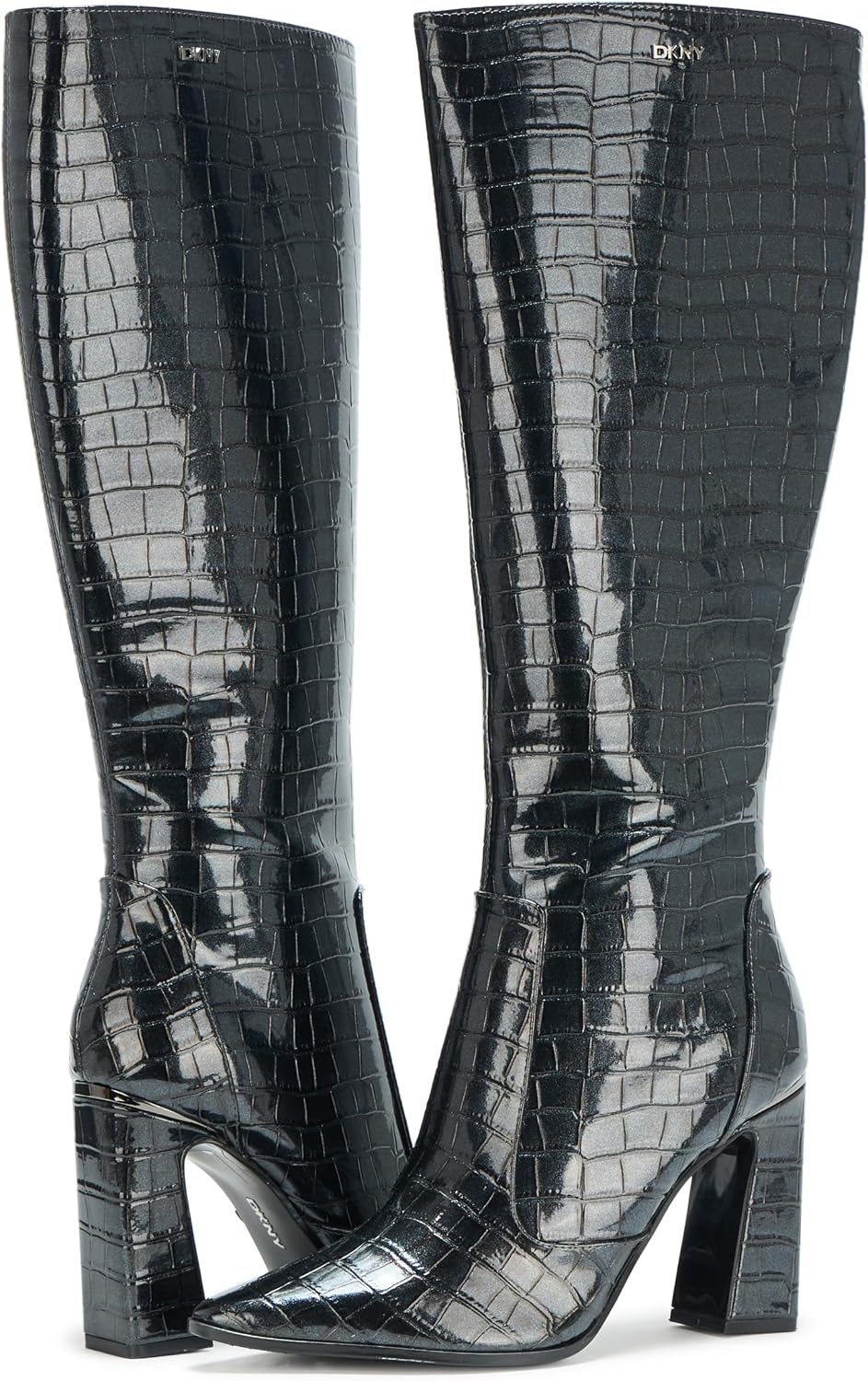 image:imageDKNY Womens Soryn Knee High Boot With Block HeelGrey