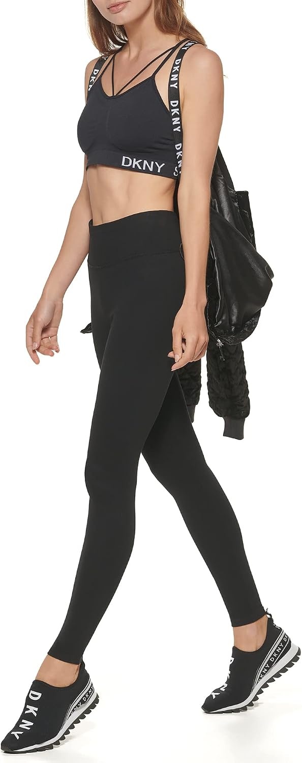 image:imageDKNY Womens Sport Womens JacketBlack Midweight Crushed Velvet Down Bomber Jacket