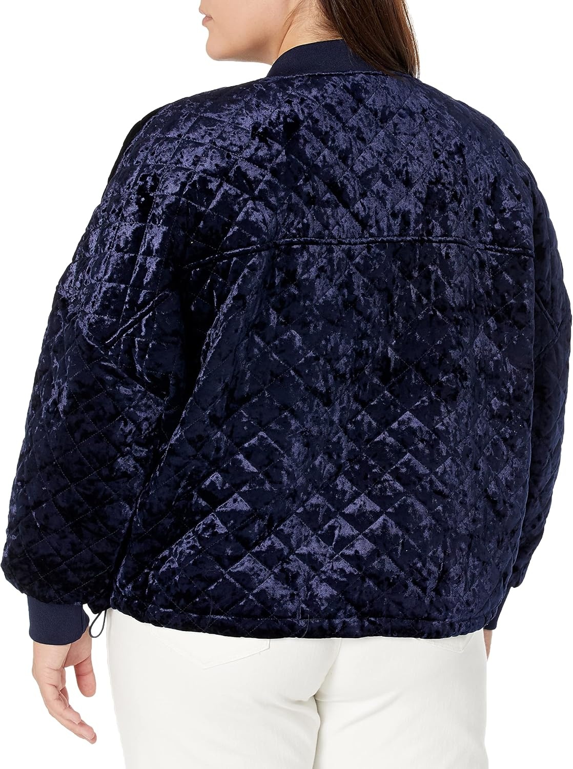 image:imageDKNY Womens Sport Womens JacketPeacoat Midweight Crushed Velvet Down Jacket