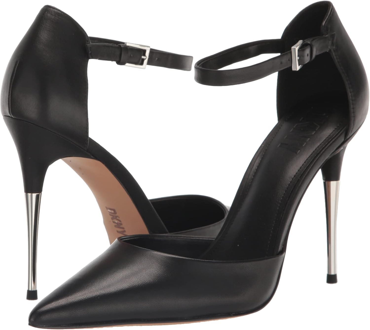 image:imageDKNY Womens Stiletto VeataSlingback Pu Heeled SandalBlack