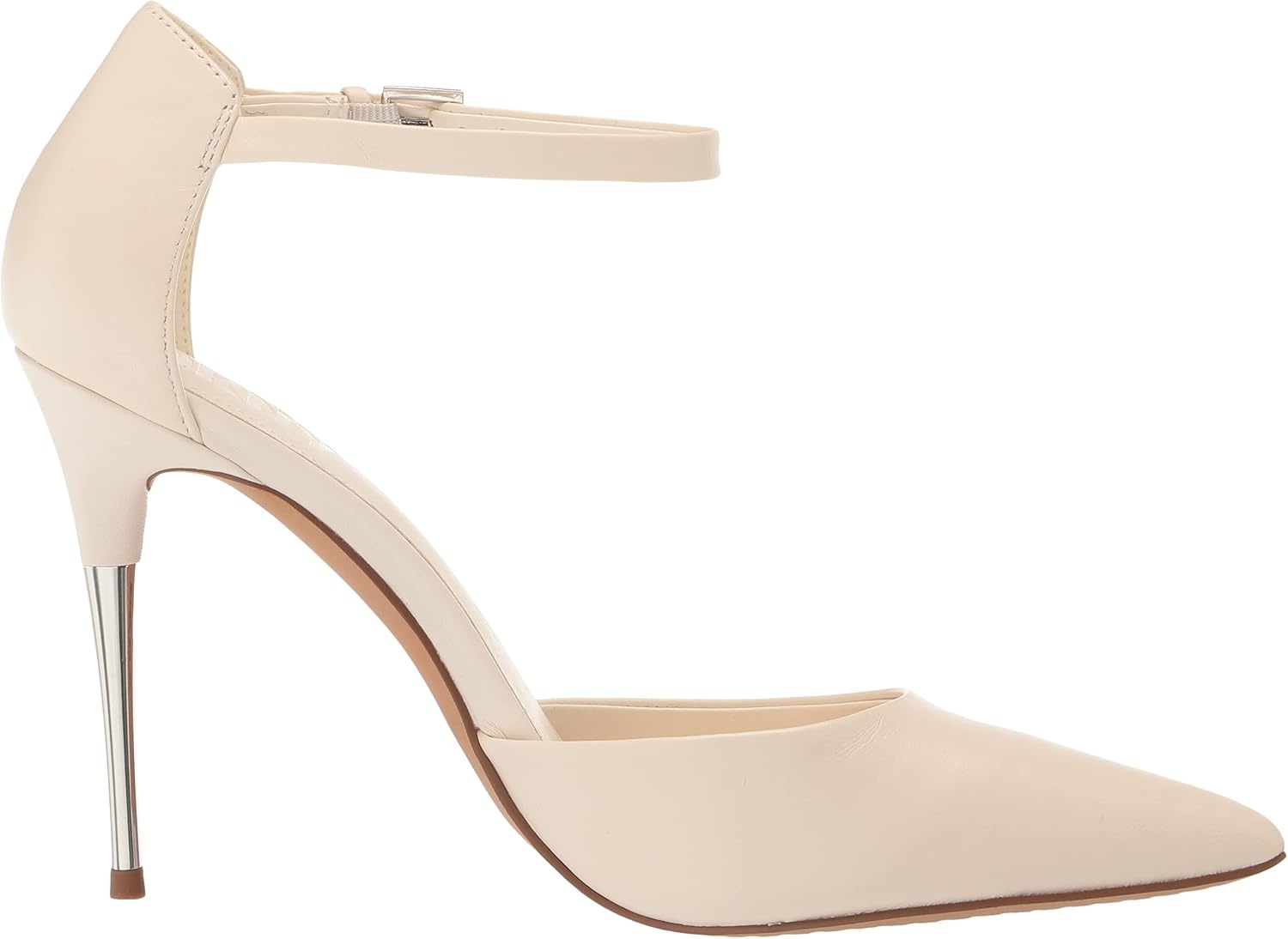 image:imageDKNY Womens Stiletto VeataSlingback Pu Heeled SandalEgg Nog