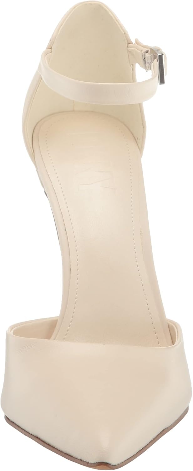 image:imageDKNY Womens Stiletto VeataSlingback Pu Heeled SandalEgg Nog