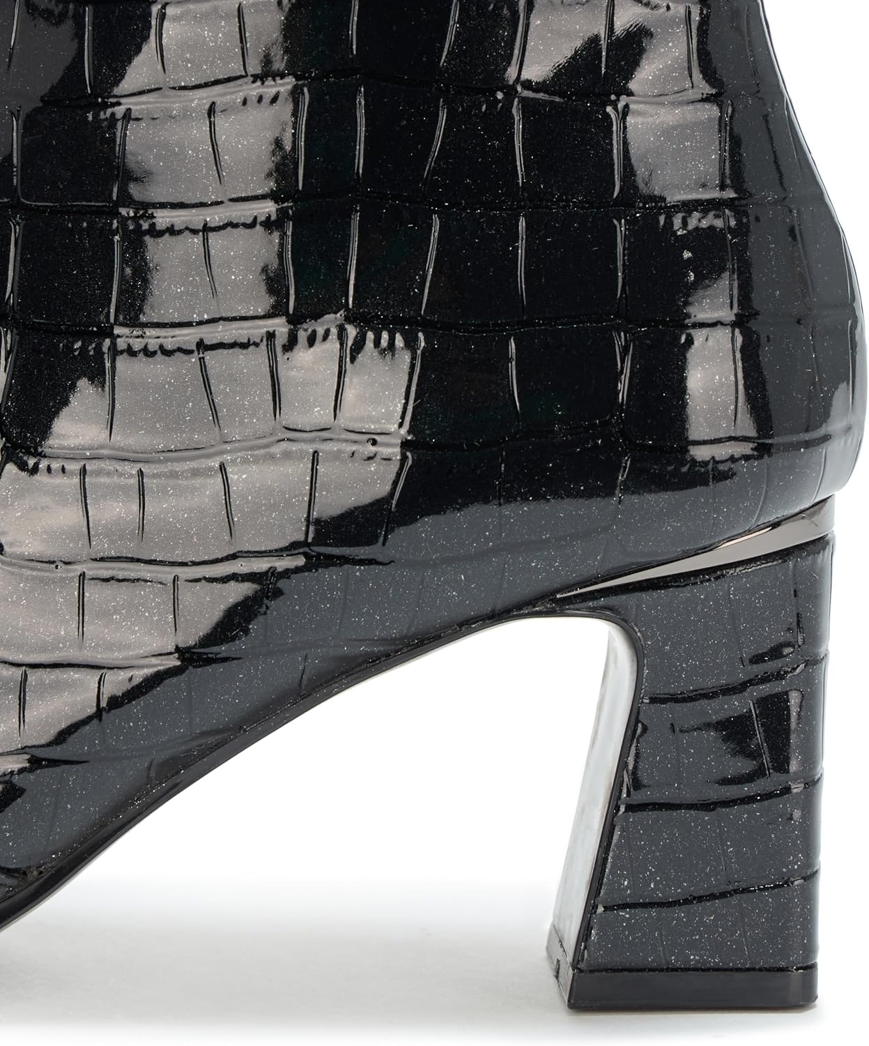 image:imageDKNY Womens Sunny Evening Slip on Heeled BootieBlack Croc