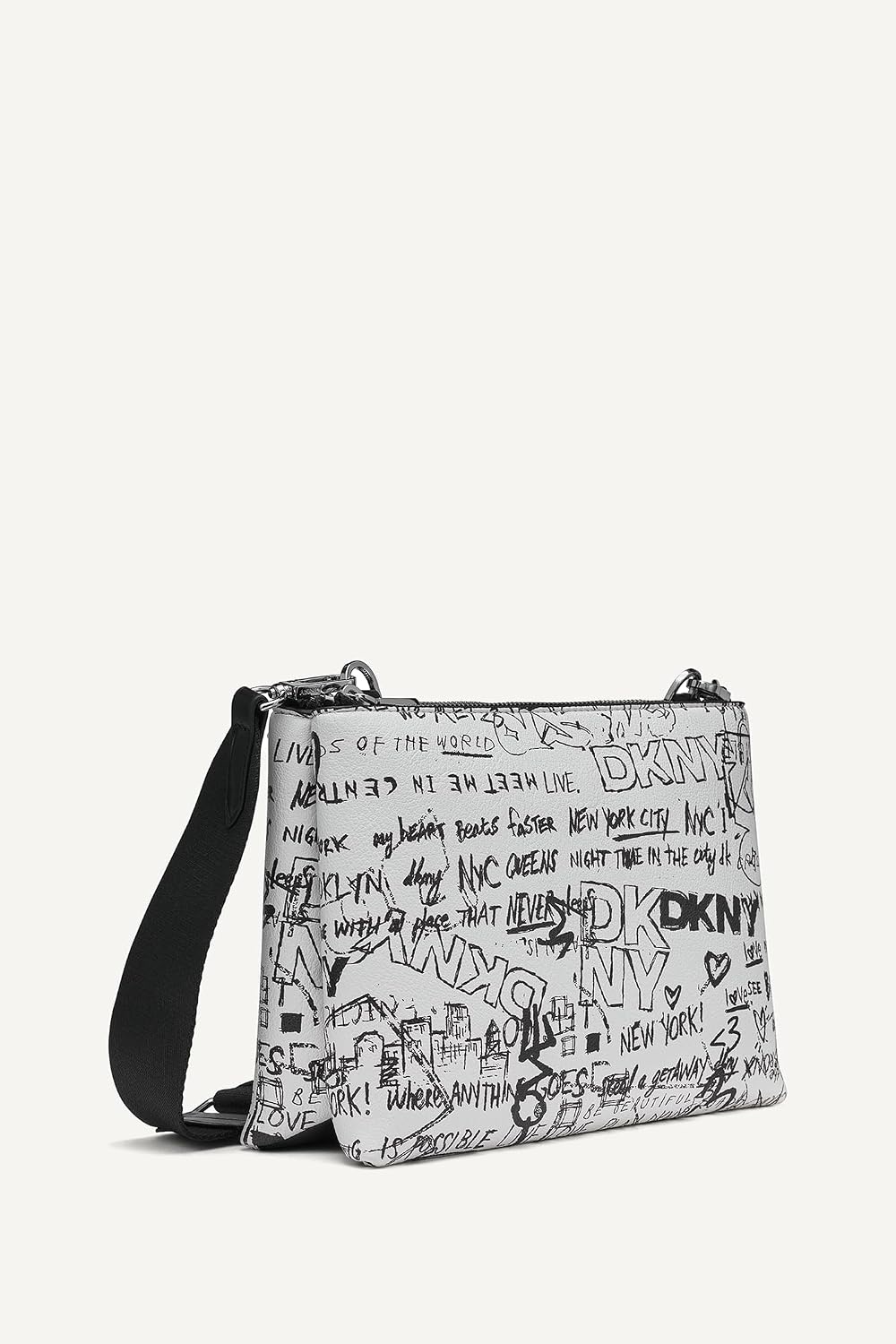 image:imageDKNY Womens Tinsley CrossbodyMarshmellowBlack