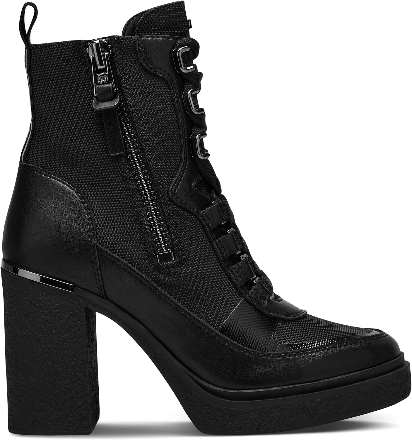image:imageDKNY Womens Toia Platform Combat Boot with Block HeelBlack