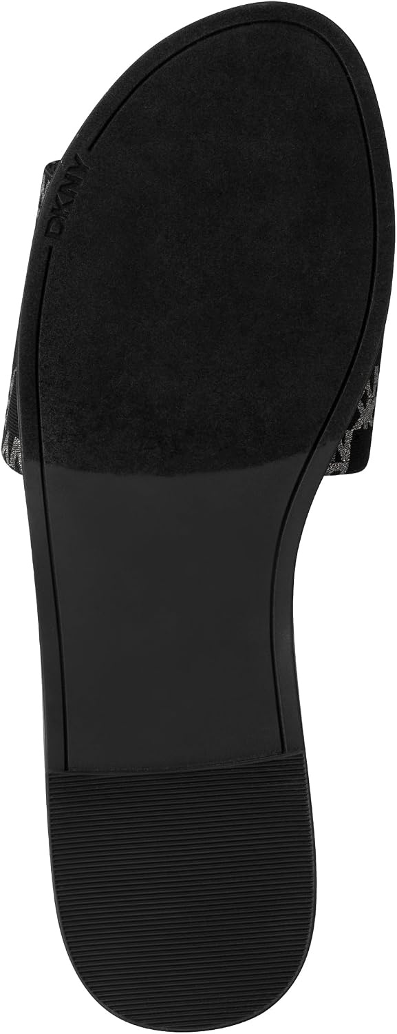 image:imageDKNY Womens Waltz Flat Sandal SlideBlackNickel