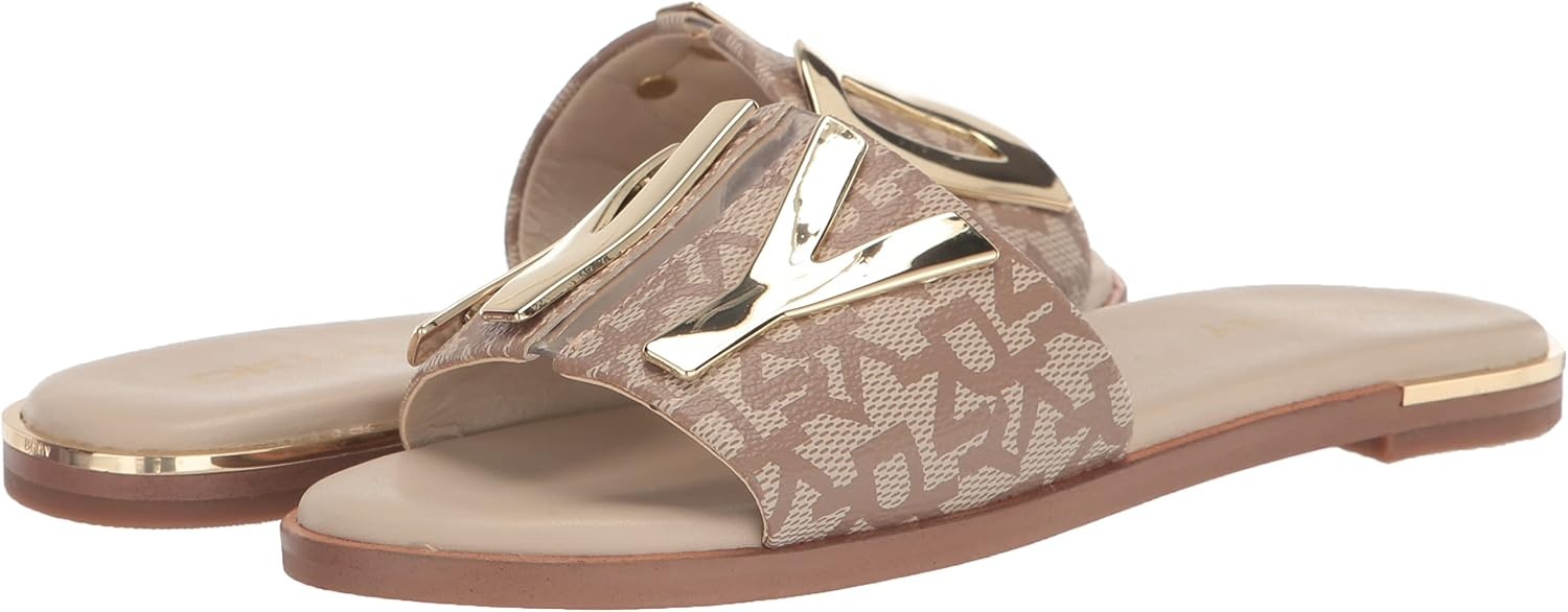 image:imageDKNY Womens Waltz Flat Sandal SlideKhaki