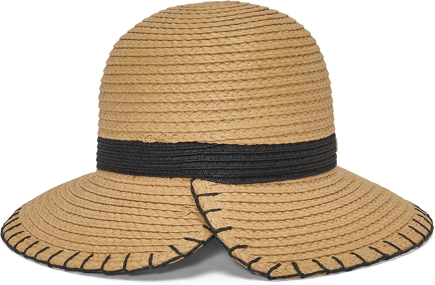 image:imageDKNY Womens Whipstitch Embroidered Reader Hat Natural One Size