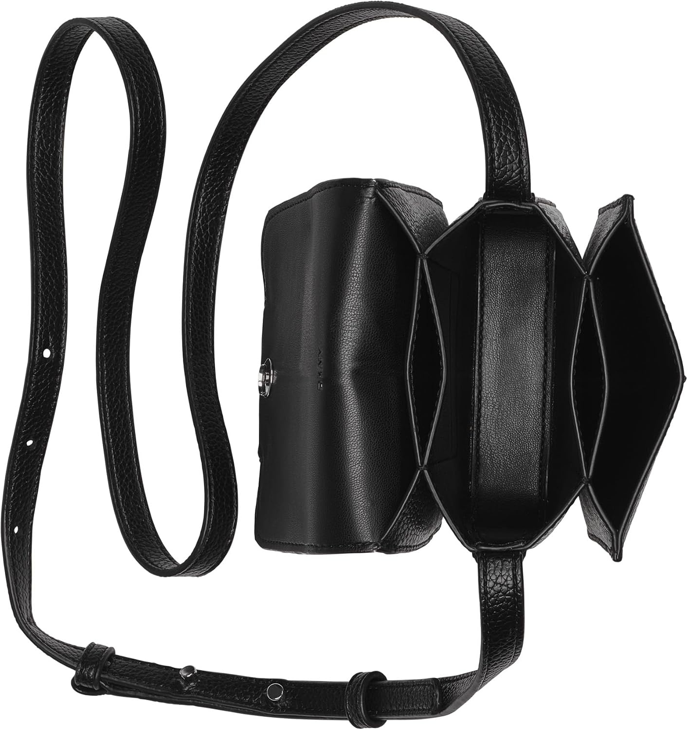 image:imageDKNY Womens Willa Phone CrossbodyBlackSilver