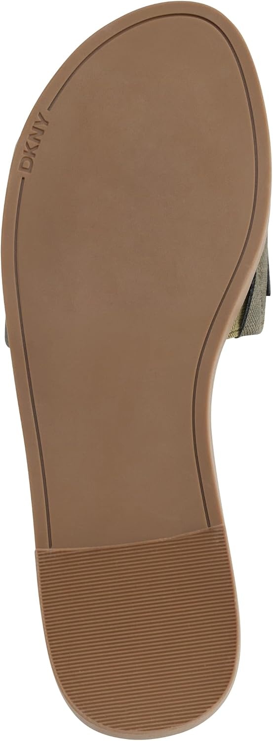 image:imageDKNY Womens Willow Flat Slide Sandal With LogoGreen