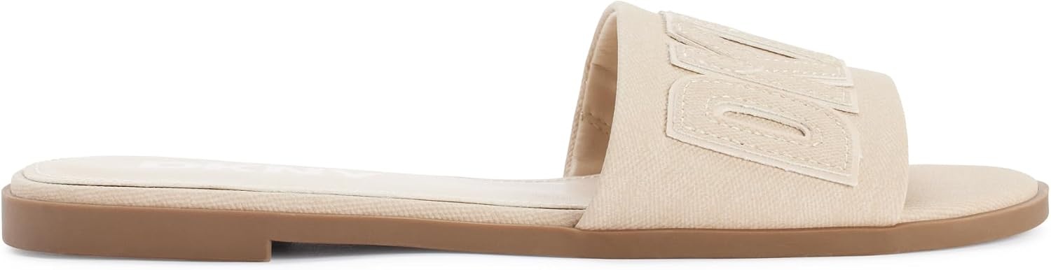 image:imageDKNY Womens Willow Flat Slide Sandal With LogoHemp