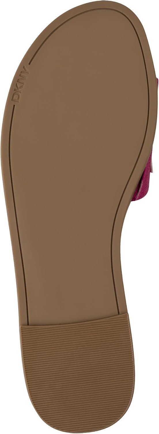 image:imageDKNY Womens Willow Flat Slide Sandal With LogoShocking Pink