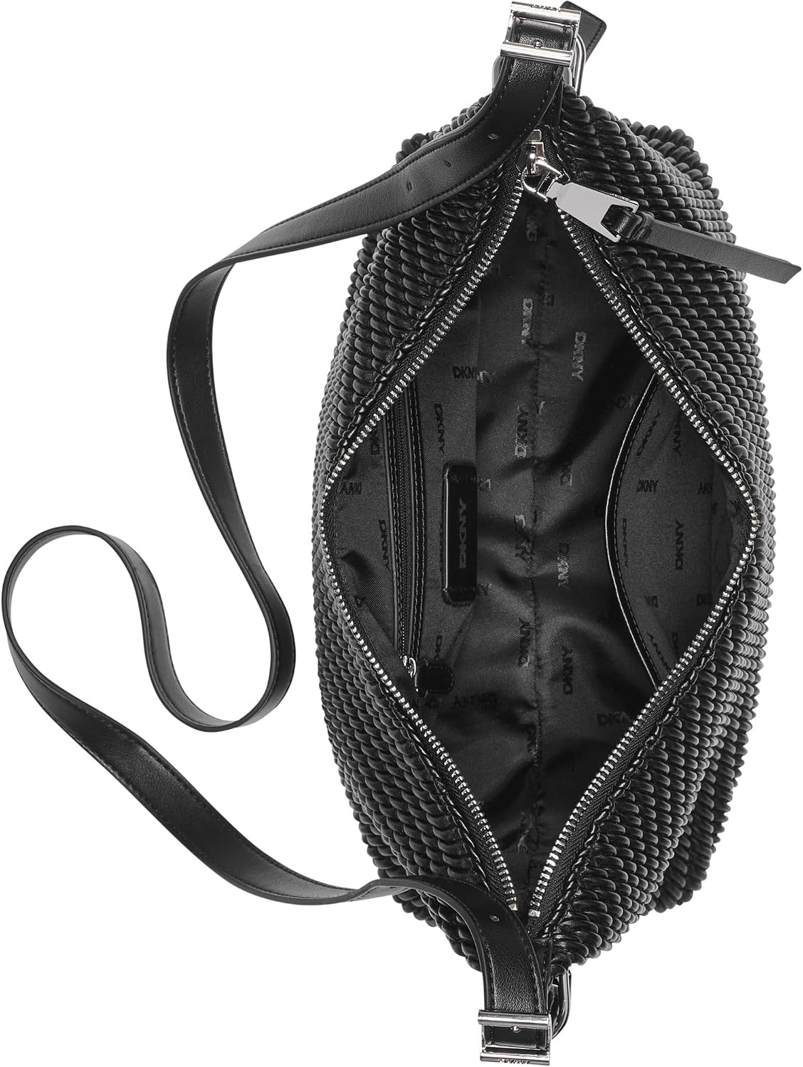 image:imageDKNY Womens Zita CrossbodyBlackSilver