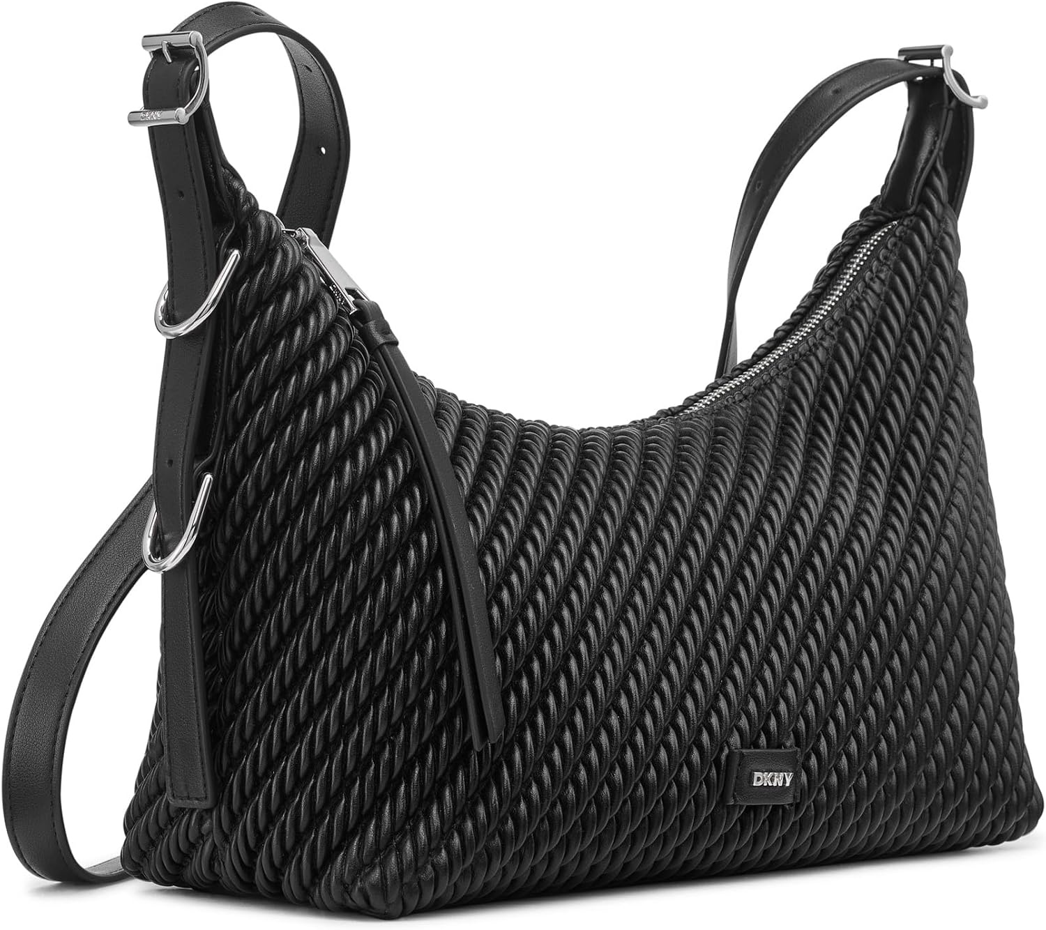image:imageDKNY Womens Zita CrossbodyBlackSilver
