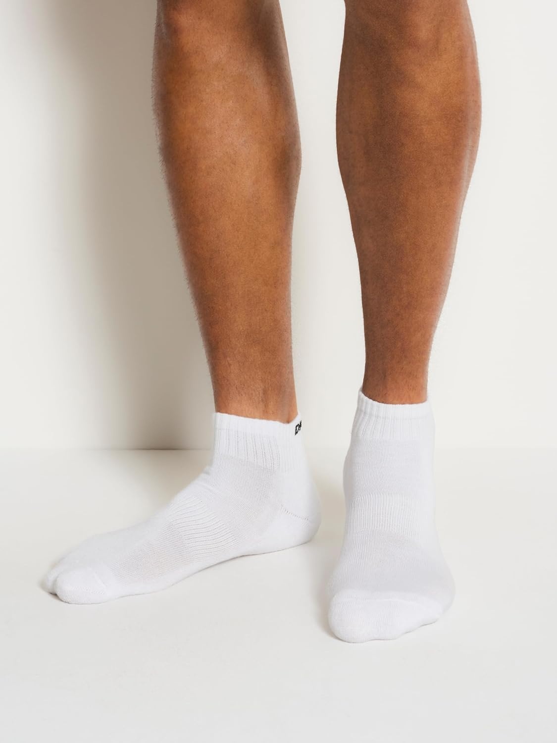 image:imageDKNY mens 6 Pack Sport Cushion Quarter Crew SocksGreyWhiteBlack