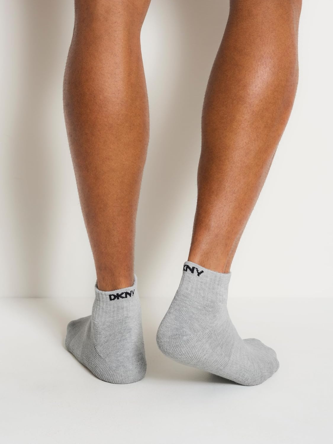 image:imageDKNY mens 6 Pack Sport Cushion Quarter Crew SocksNavyDenimGrey
