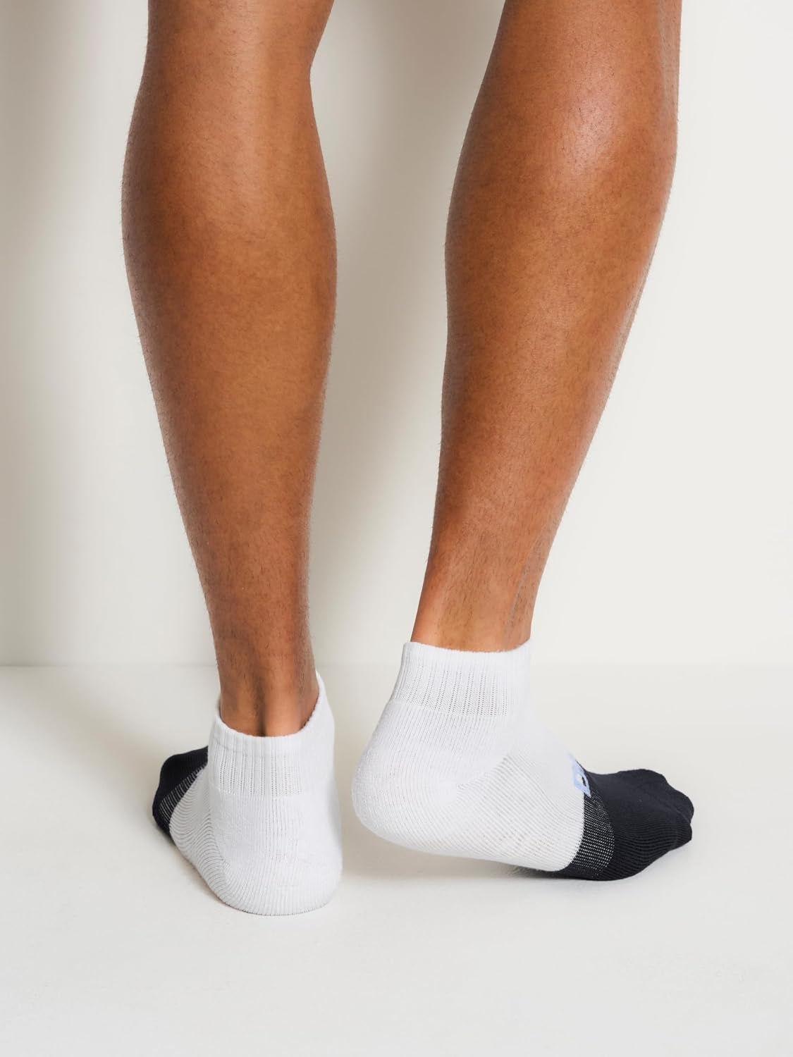 image:imageDKNY mens 6 Pack Sport Cushion Quarter Crew SocksNavyWhiteDenim