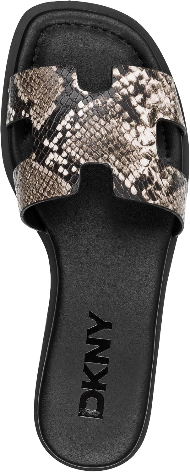 image:imageDKNY womens Columba Flat Sandal SlideBlackWhite
