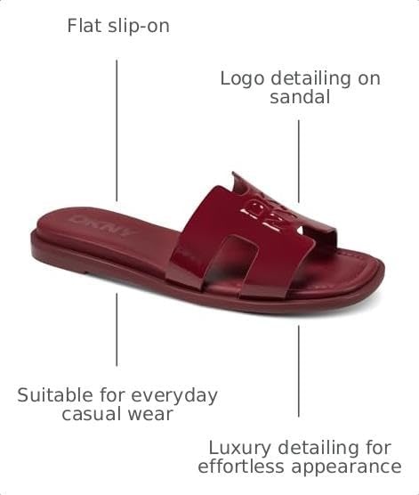 image:imageDKNY womens Columba Flat Sandal SlideRuby Red