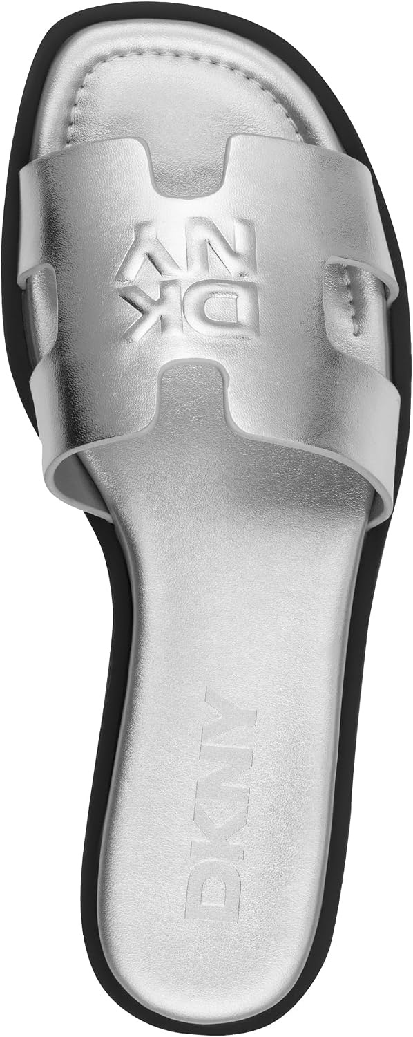 image:imageDKNY womens Columba Flat Sandal SlideSilver