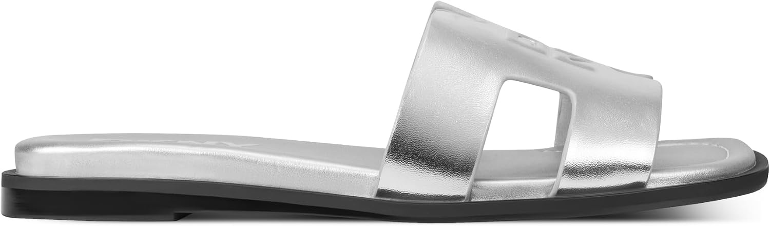 image:imageDKNY womens Columba Flat Sandal SlideSilver