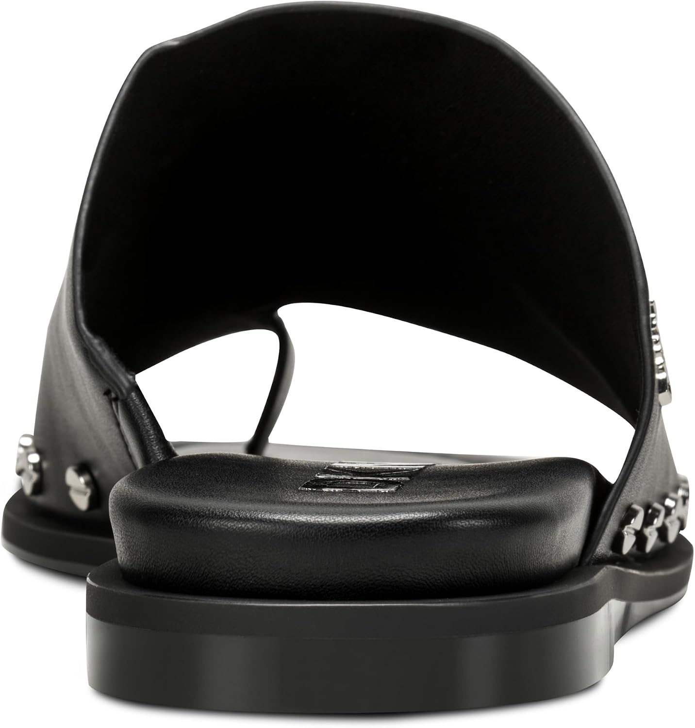 image:imageDKNY womens Colwyn Flat Sandal With Toe Loop and Stud EmbellishmentsBlack