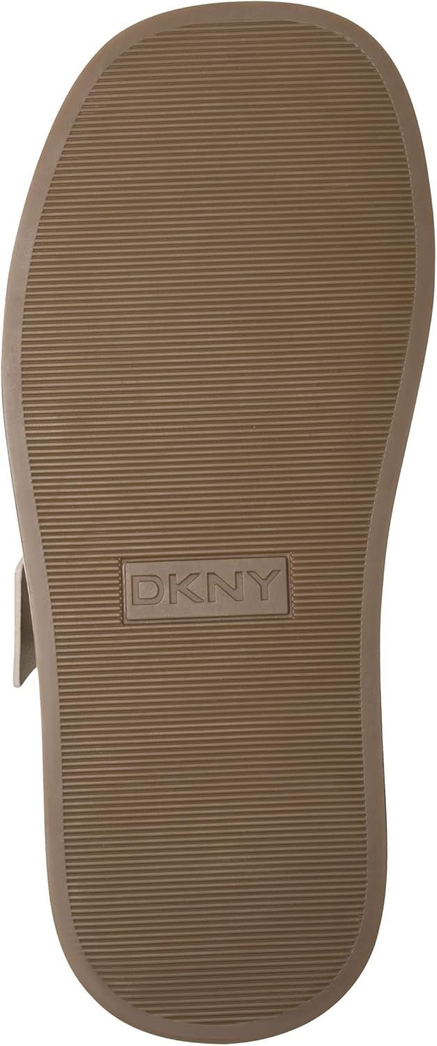 image:imageDKNY womens Leocadia Platform Slide Sandal With BucklesChampagne