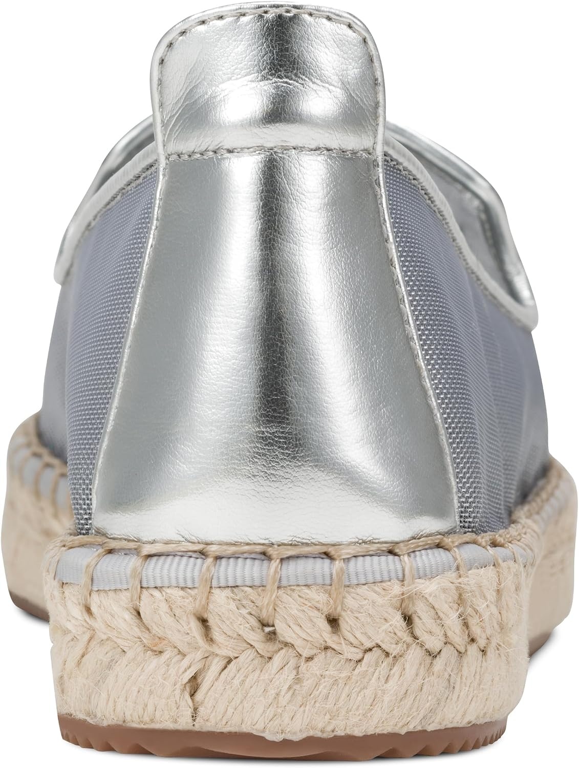 image:imageDKNY womens Miretta Sheer Espadrille Closed Toe Sandal MuleSilver