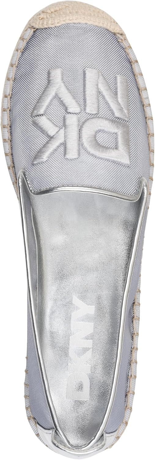 image:imageDKNY womens Miretta Sheer Espadrille Closed Toe Sandal MuleSilver