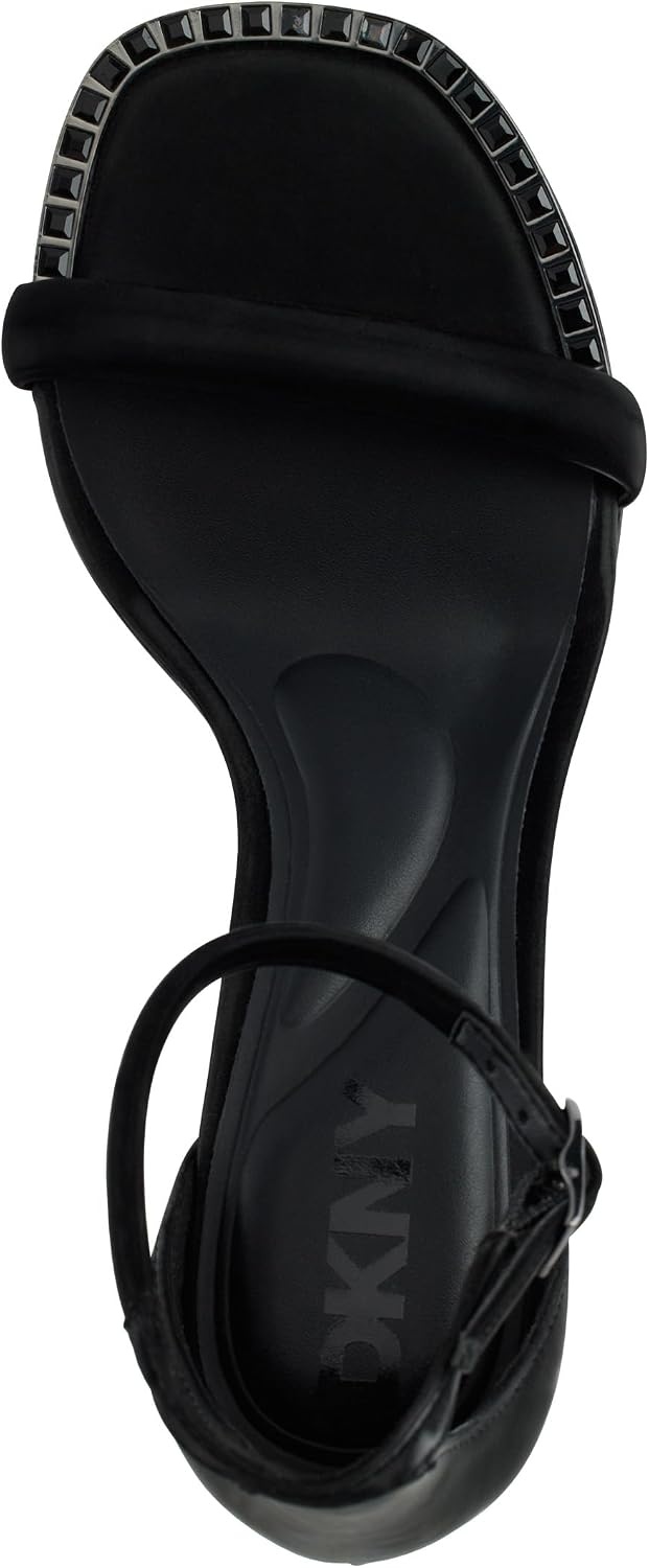 image:imageDKNY womens Wenda Evening Ankle Strap Block HeelBlack