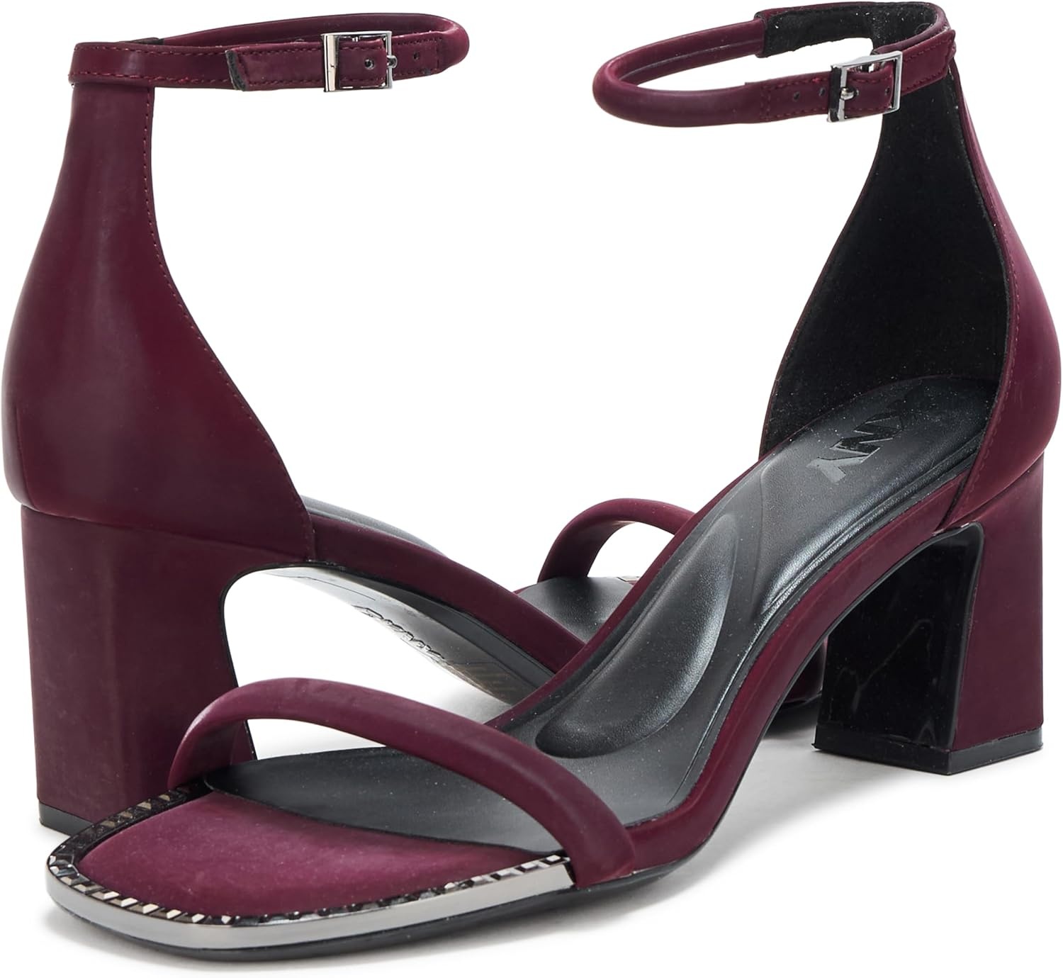 image:imageDKNY womens Wenda Evening Ankle Strap Block HeelWine