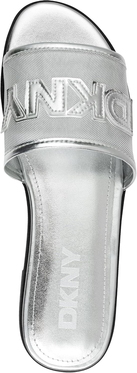 image:imageDKNY womens Wren Flat Mesh Sandal SlideSilver