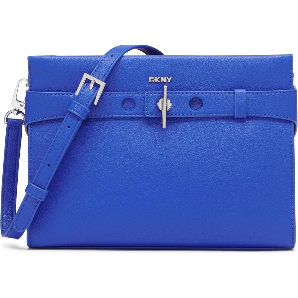 image:imageDKNY Bleeker Crossbody BlackSilverSapphire