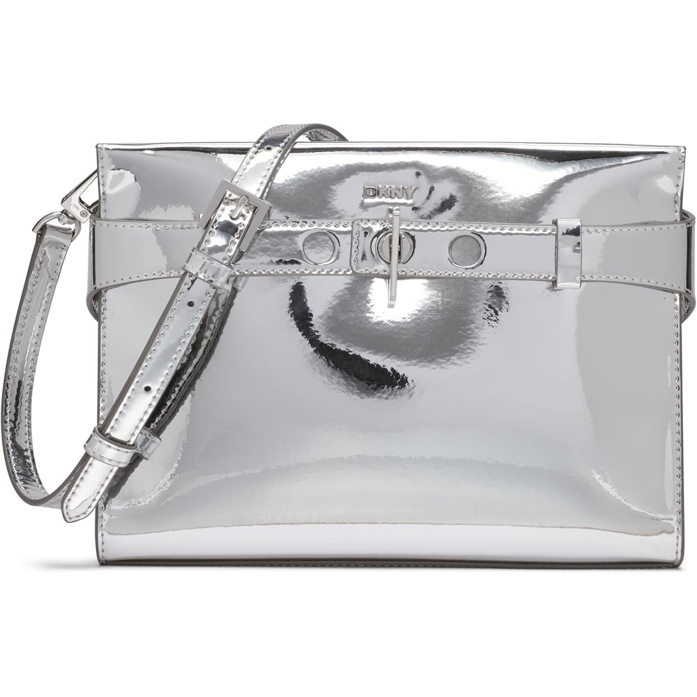 image:imageDKNY Bleeker Crossbody BlackSilverSilver