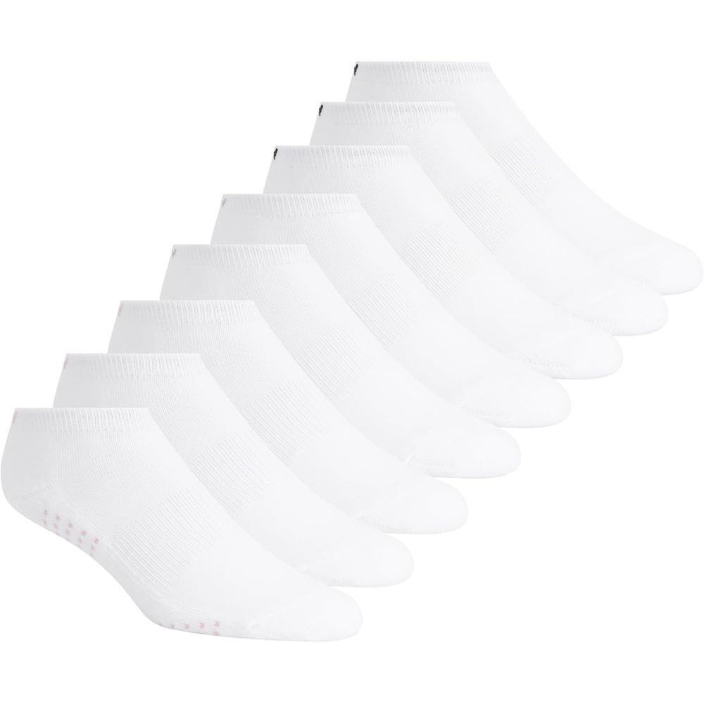 image:imageDKNY Womens 8pack Low Cut Socks Arch Support amp Cushioned FootbedWhite