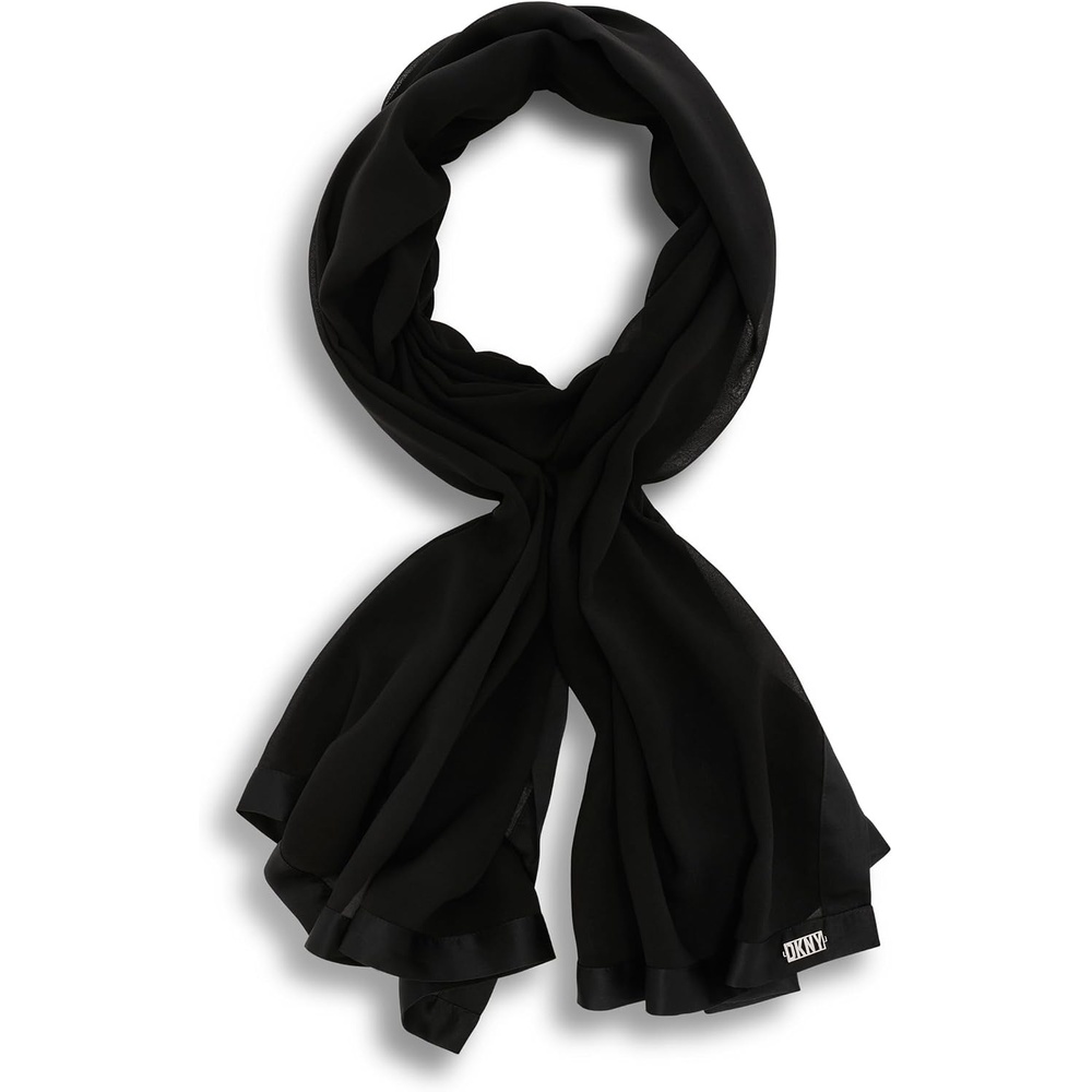 image:imageDKNY Womens Accessories Scarf Cornflower BlueBlack