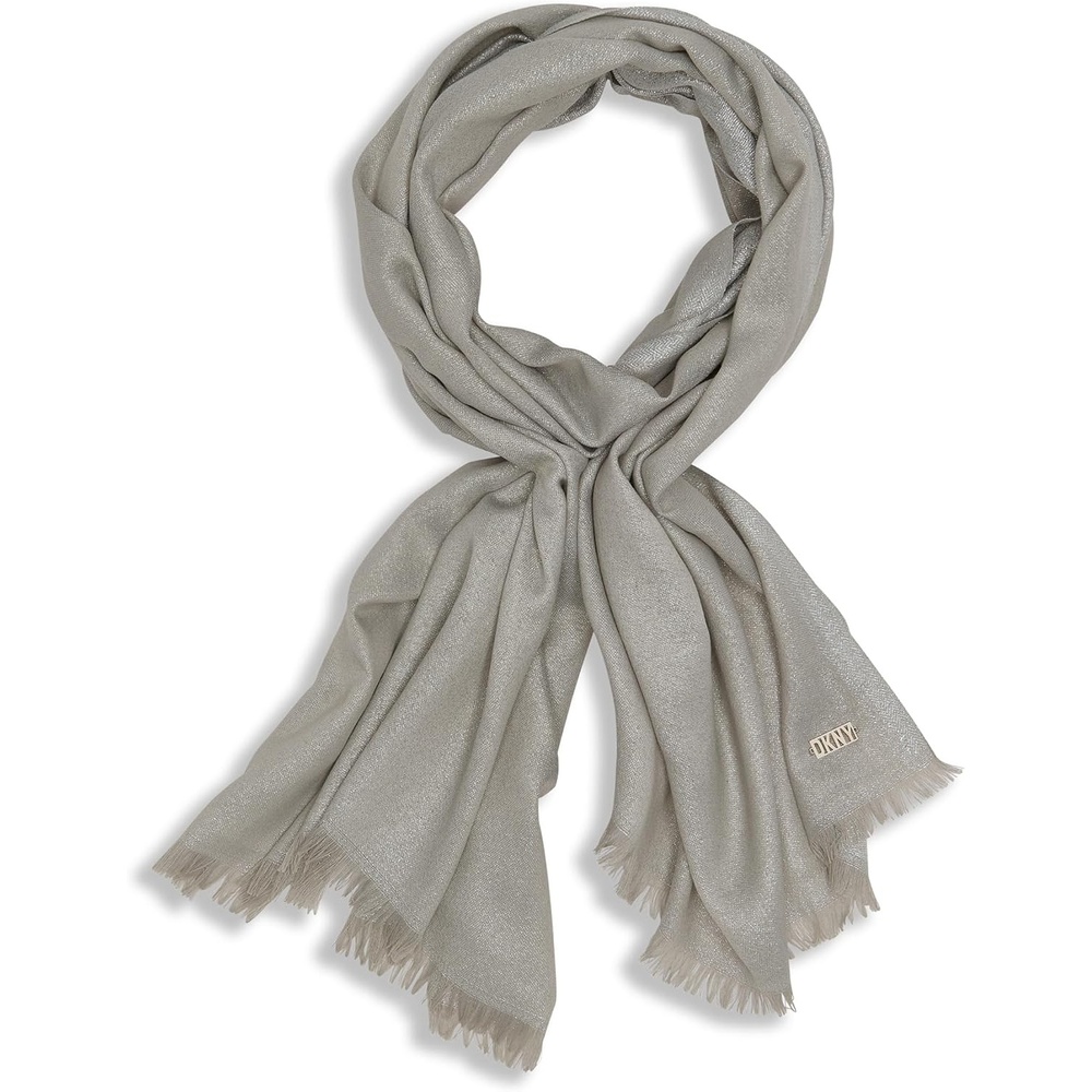 image:imageDKNY Womens Accessories Scarf Cornflower BlueGrey